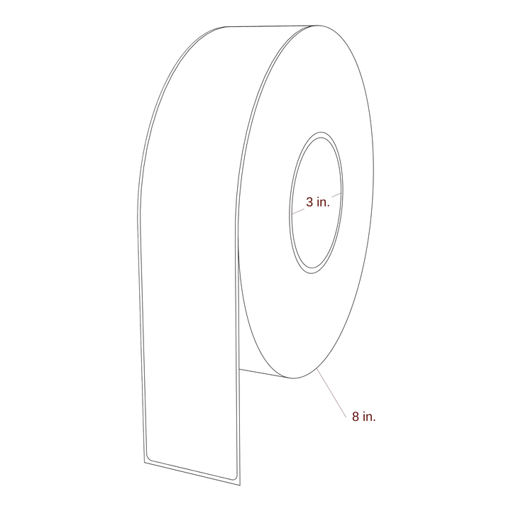 2.125" x 11" Inkjet Label Rolls | Fits Epson ColorWorks, VIPColor & Primera
