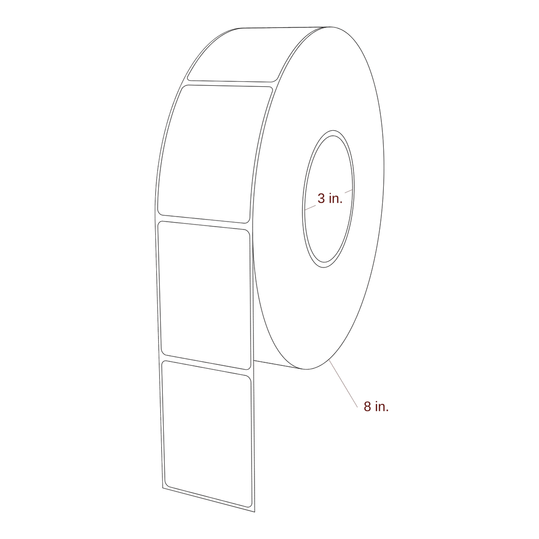 2.125" x 2.875" Inkjet Label Rolls | Fits Epson ColorWorks, VIPColor & Primera