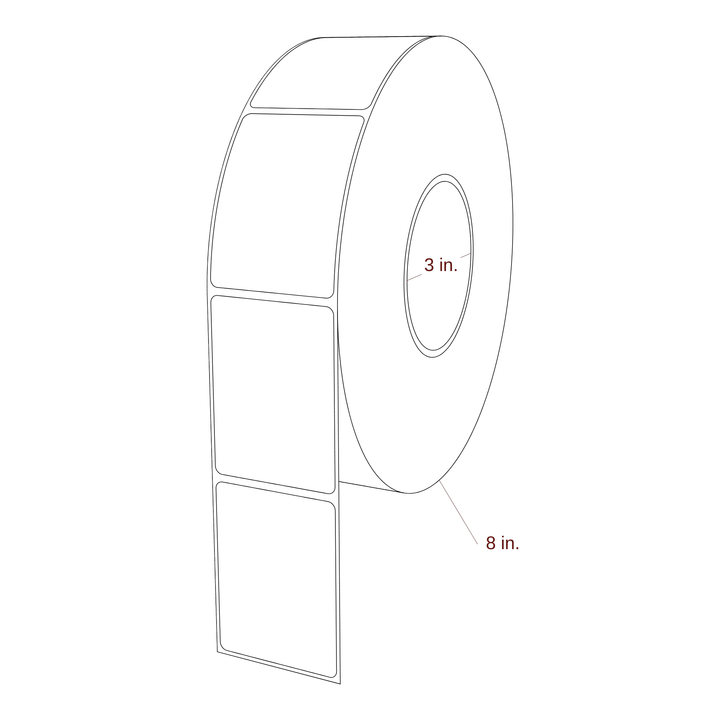 2.125" x 2.875" Inkjet Label Rolls | Fits Epson ColorWorks, VIPColor & Primera
