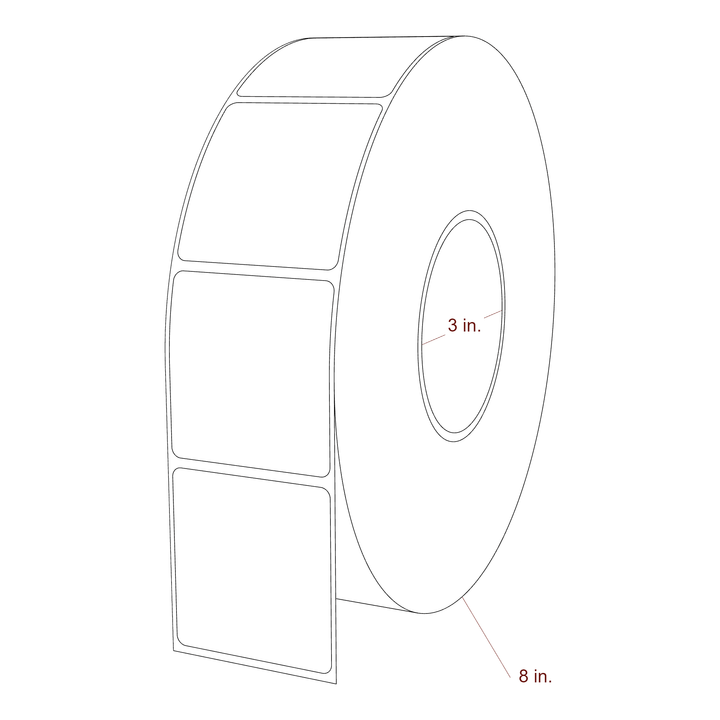 2.1875" x 2.3125" Inkjet Label Rolls | Fits Epson ColorWorks, VIPColor & Primera
