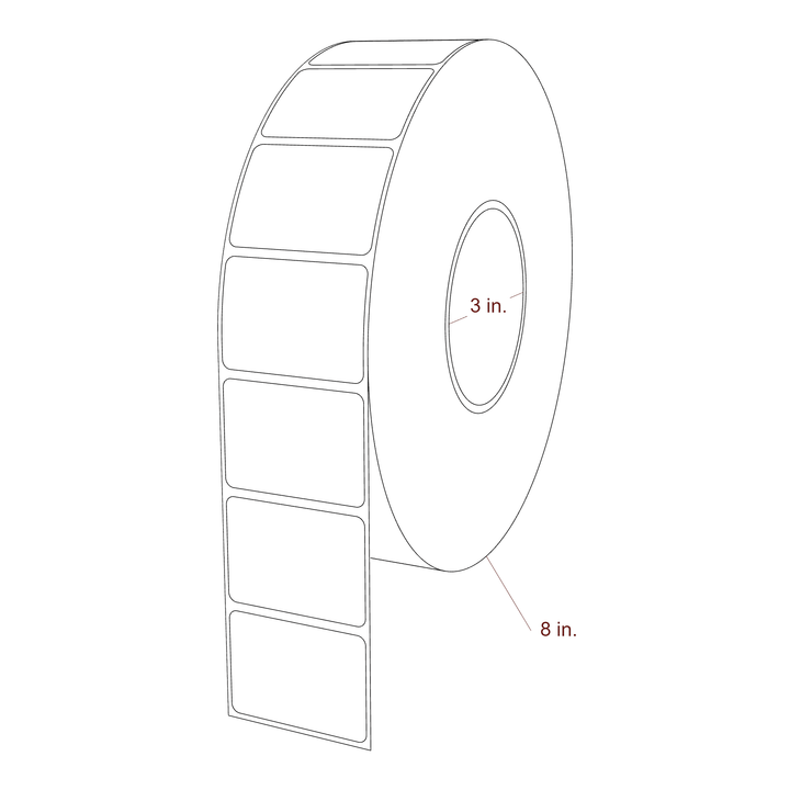 2.1" x 1.5" Inkjet Label Rolls | Fits Epson ColorWorks, VIPColor & Primera