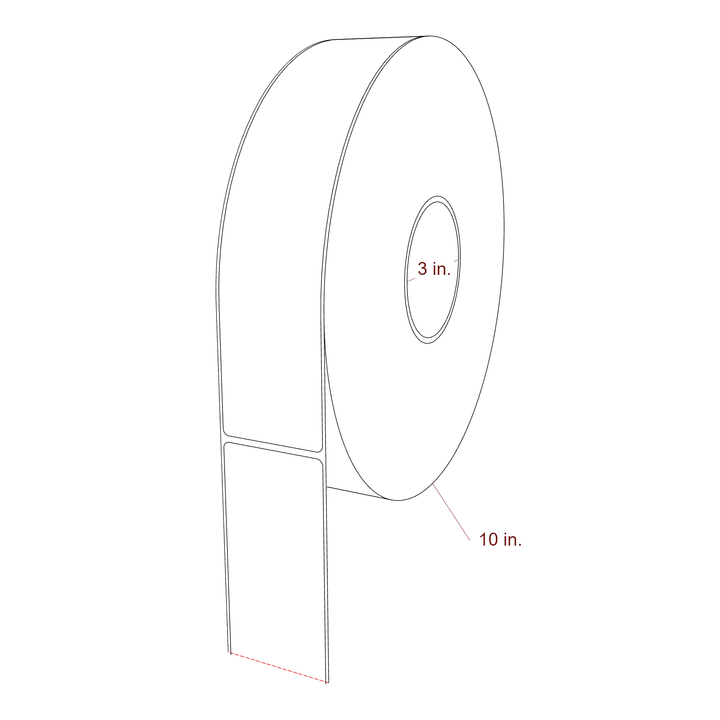 2.1" x 9.75" Inkjet Label Rolls | Fits Epson ColorWorks, VIPColor & Primera