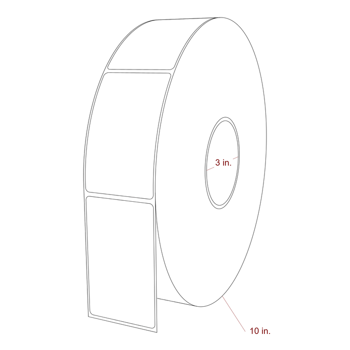 2.25" x 3.6875" Inkjet Label Rolls | Fits Epson ColorWorks, VIPColor & Primera