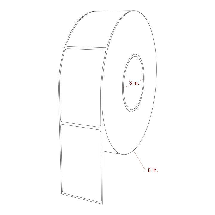 2.25" x 3.6875" Inkjet Label Rolls | Fits Epson ColorWorks, VIPColor & Primera