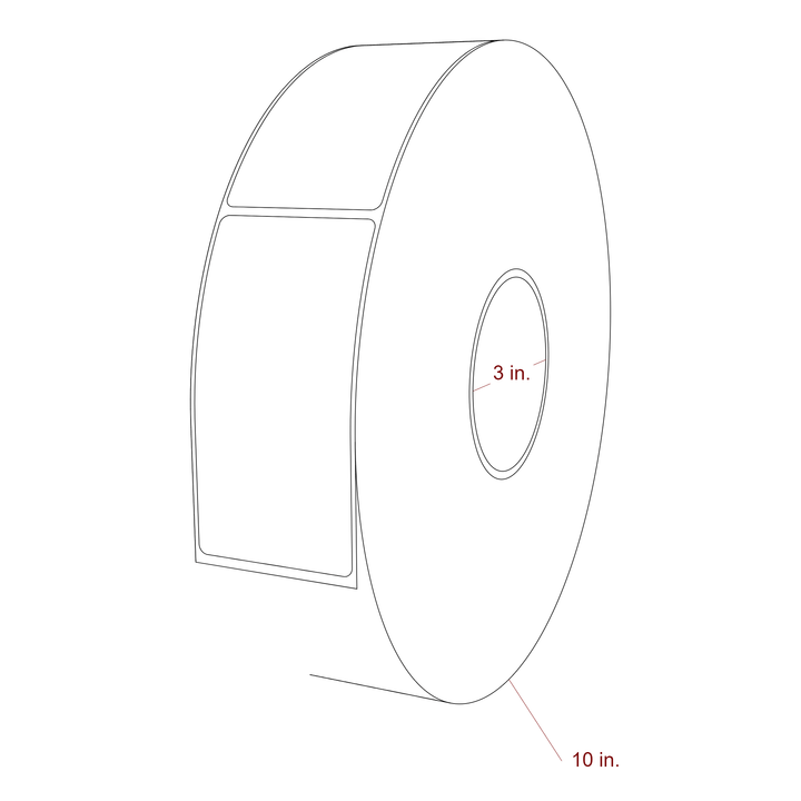 2.25" x 4.4375" Inkjet Label Rolls | Fits Epson ColorWorks, VIPColor & Primera