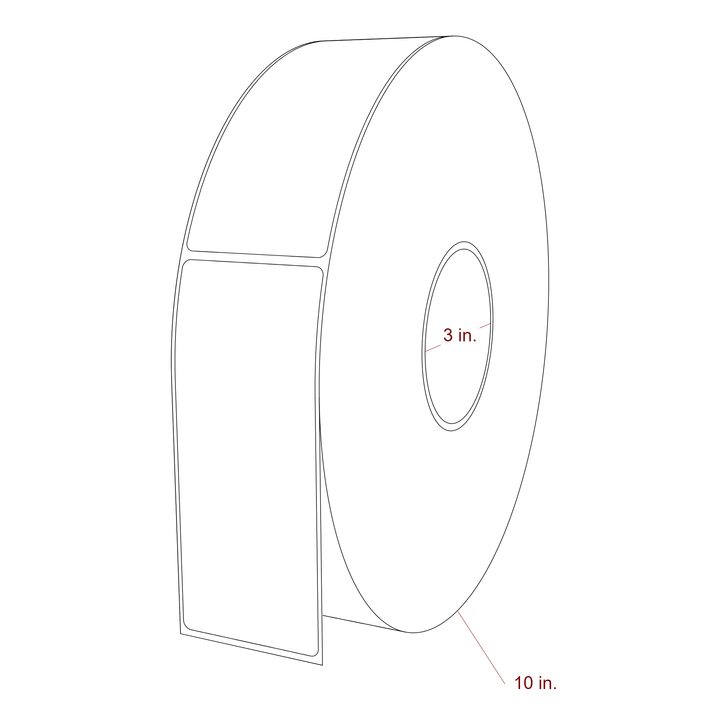 2.25" x 5.4375" Inkjet Label Rolls | Fits Epson ColorWorks, VIPColor & Primera