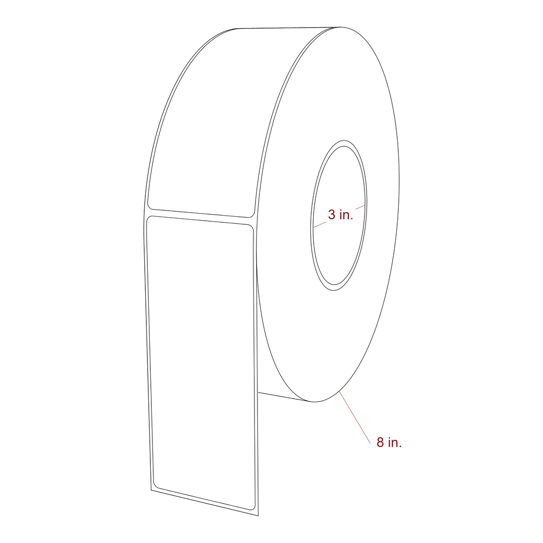 2.25" x 5.4375" Inkjet Label Rolls | Fits Epson ColorWorks, VIPColor & Primera