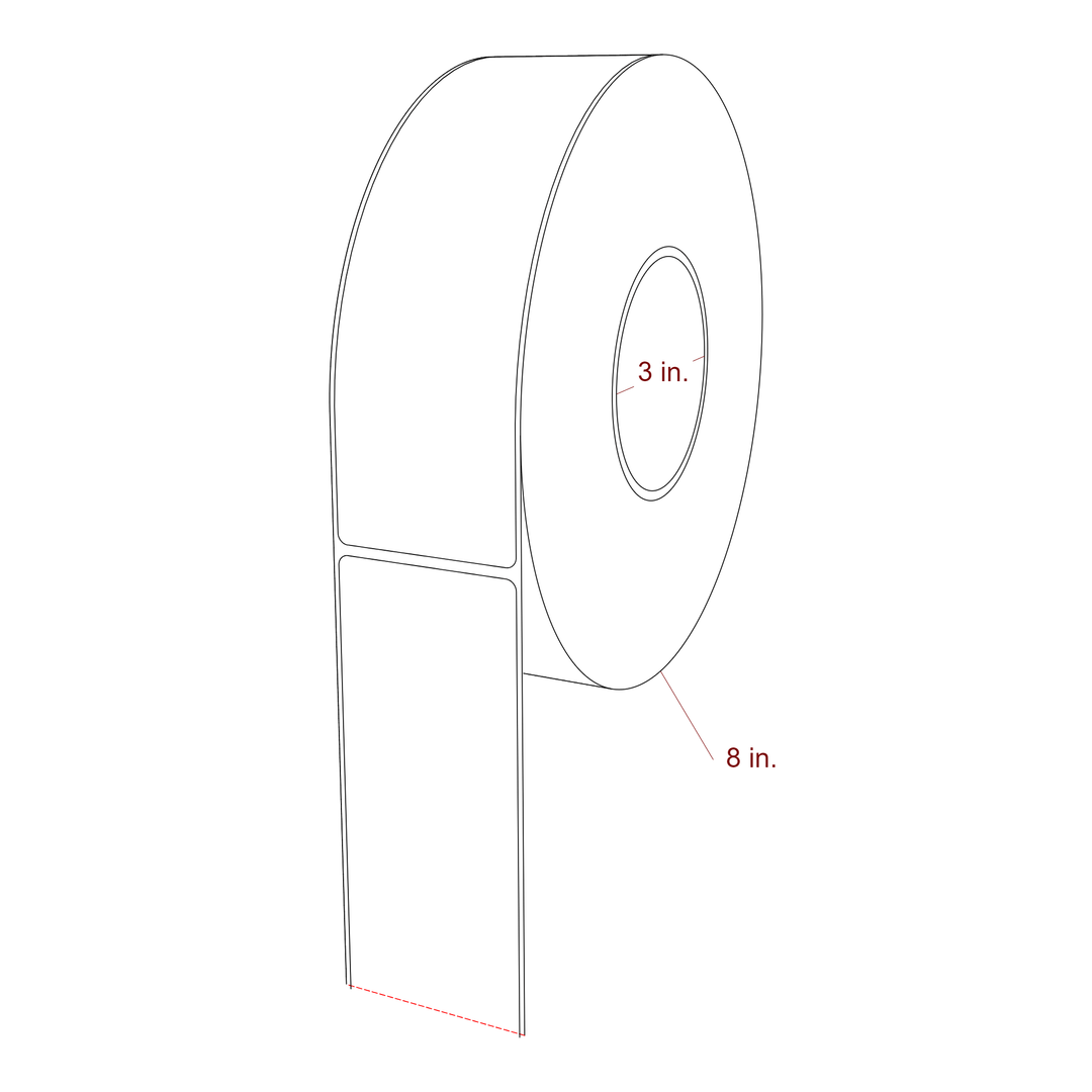 2.25" x 7.5" Inkjet Label Rolls | Fits Epson ColorWorks, VIPColor & Primera