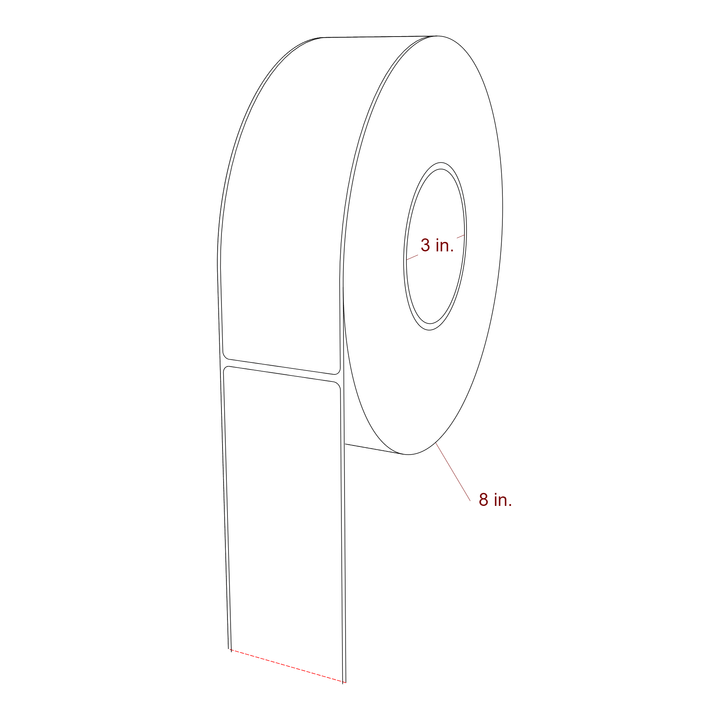 2.25" x 7.5" Inkjet Label Rolls | Fits Epson ColorWorks, VIPColor & Primera