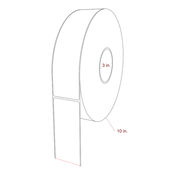 2.25" x 9" Inkjet Label Rolls | Fits Epson ColorWorks, VIPColor & Primera