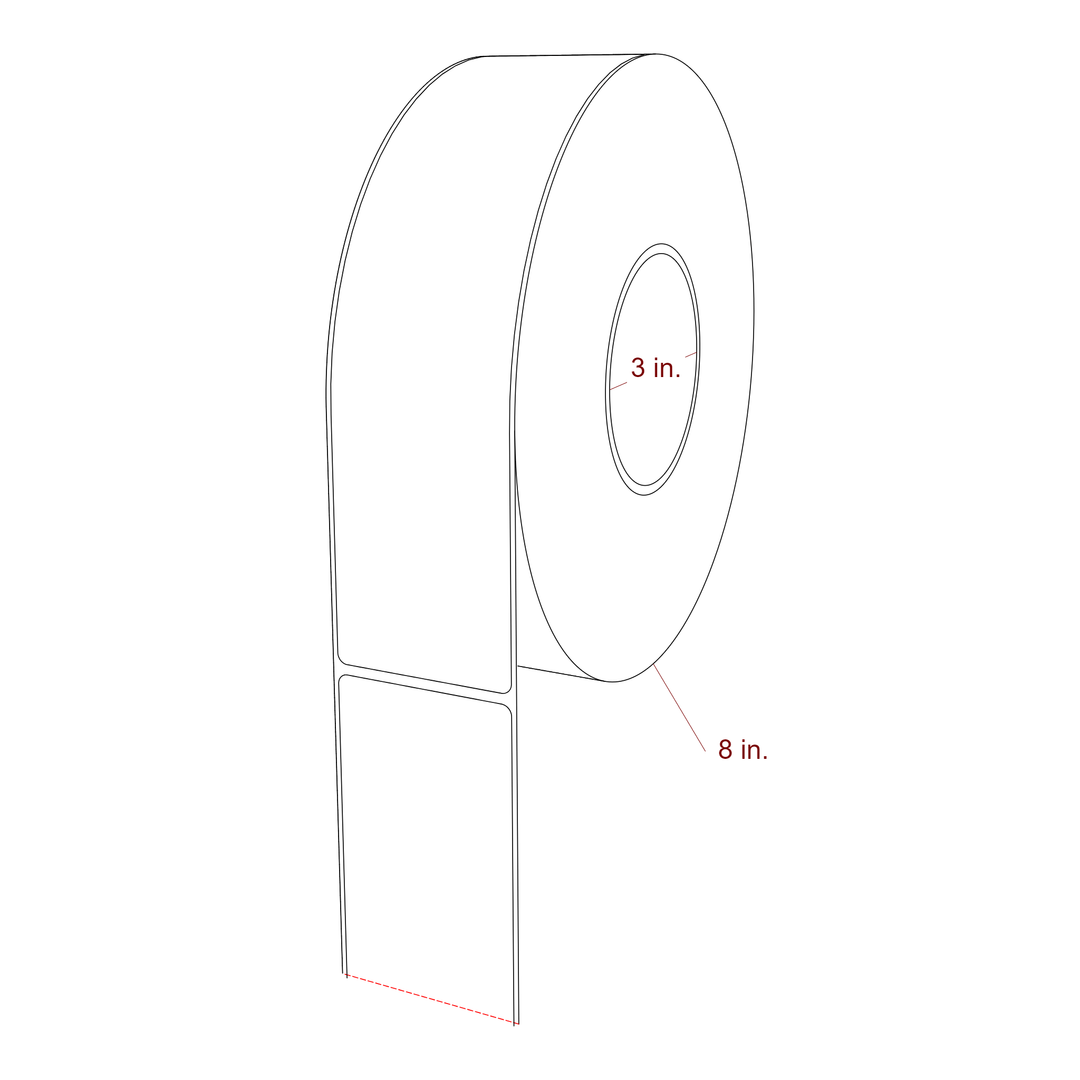 2.25" x 9" Inkjet Label Rolls | Fits Epson ColorWorks, VIPColor & Primera