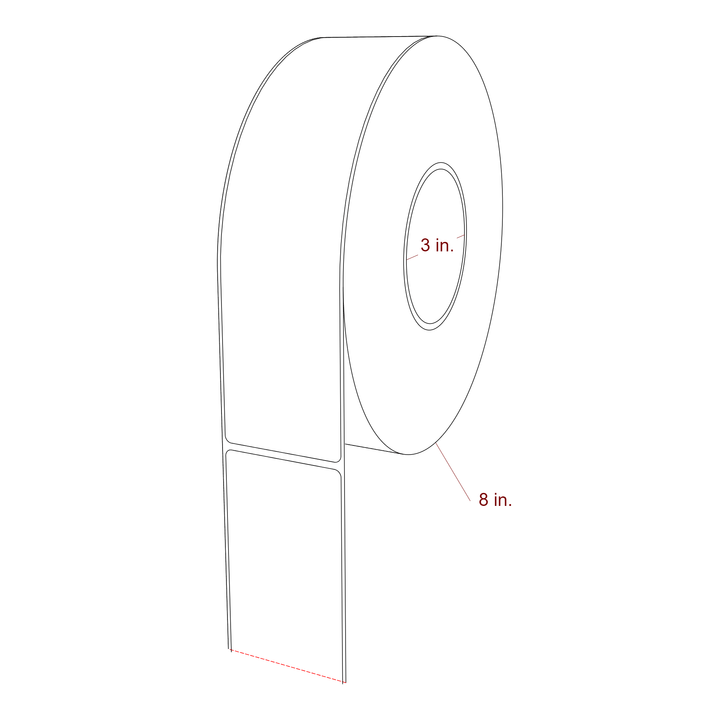 2.25" x 9" Inkjet Label Rolls | Fits Epson ColorWorks, VIPColor & Primera