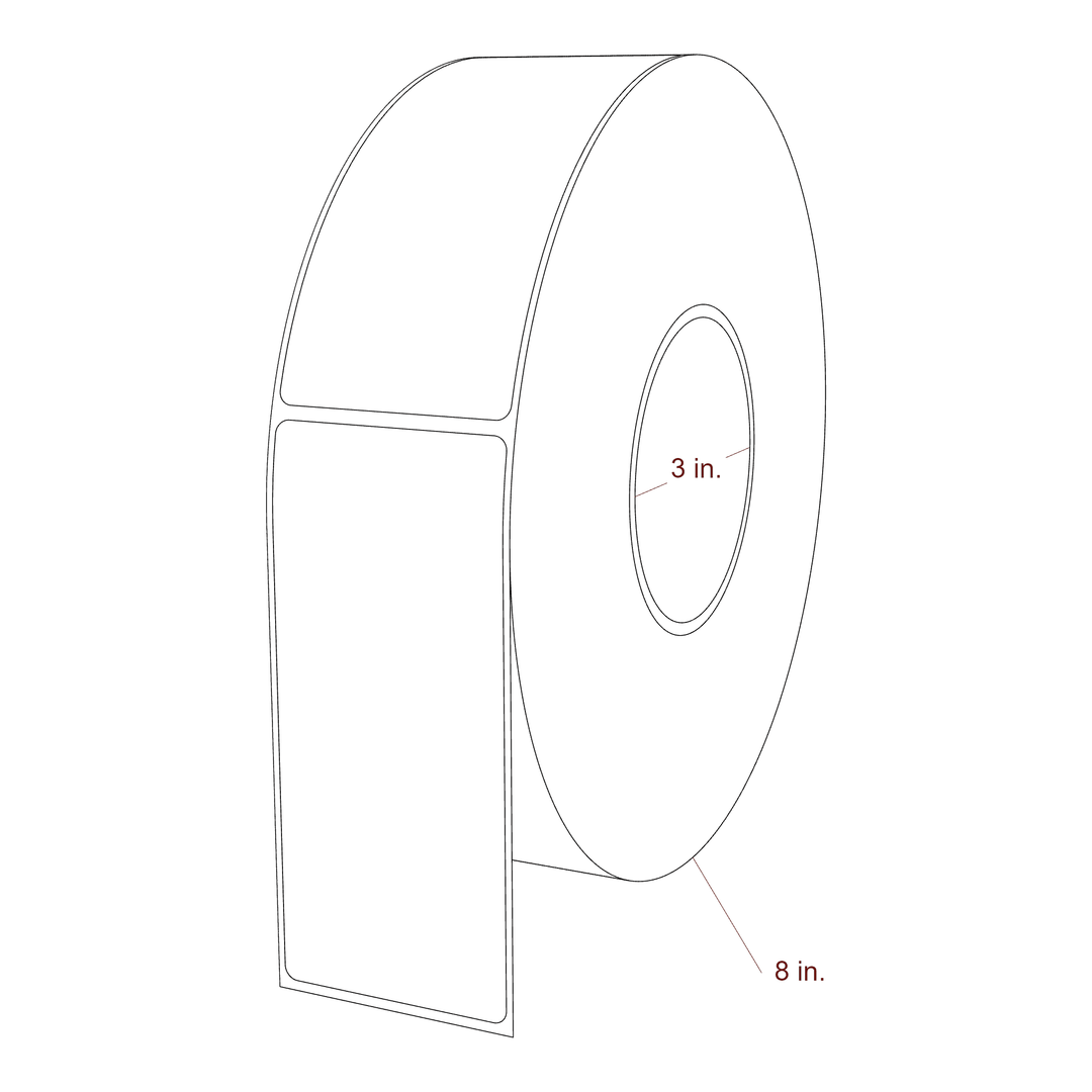 2.2" x 5" Inkjet Label Rolls | Fits Epson ColorWorks, VIPColor & Primera