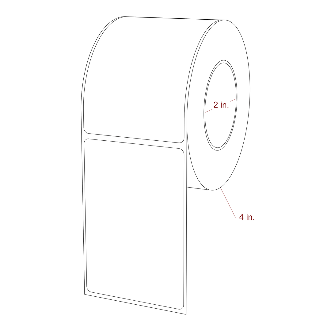 2.5" x 3.6875" Inkjet Label Rolls | Fits Epson ColorWorks, VIPColor & Primera