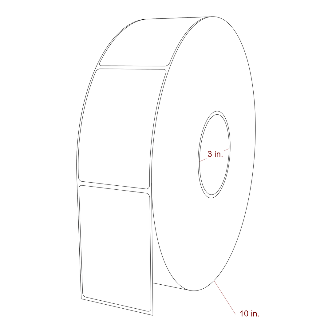 2.5" x 3.6875" Inkjet Label Rolls | Fits Epson ColorWorks, VIPColor & Primera