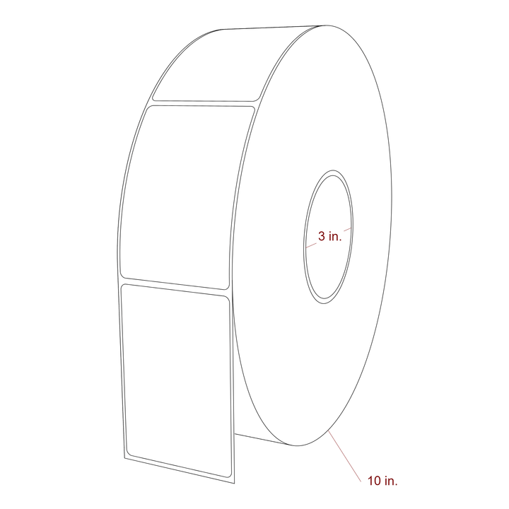 2.5" x 3.6875" Inkjet Label Rolls | Fits Epson ColorWorks, VIPColor & Primera