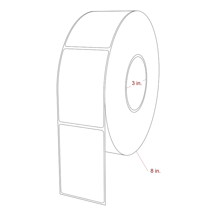 2.5" x 3.6875" Inkjet Label Rolls | Fits Epson ColorWorks, VIPColor & Primera