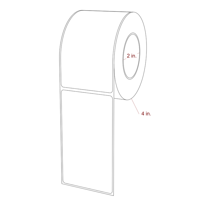 2.5" x 4.4375" Inkjet Label Rolls | Fits Epson ColorWorks, VIPColor & Primera