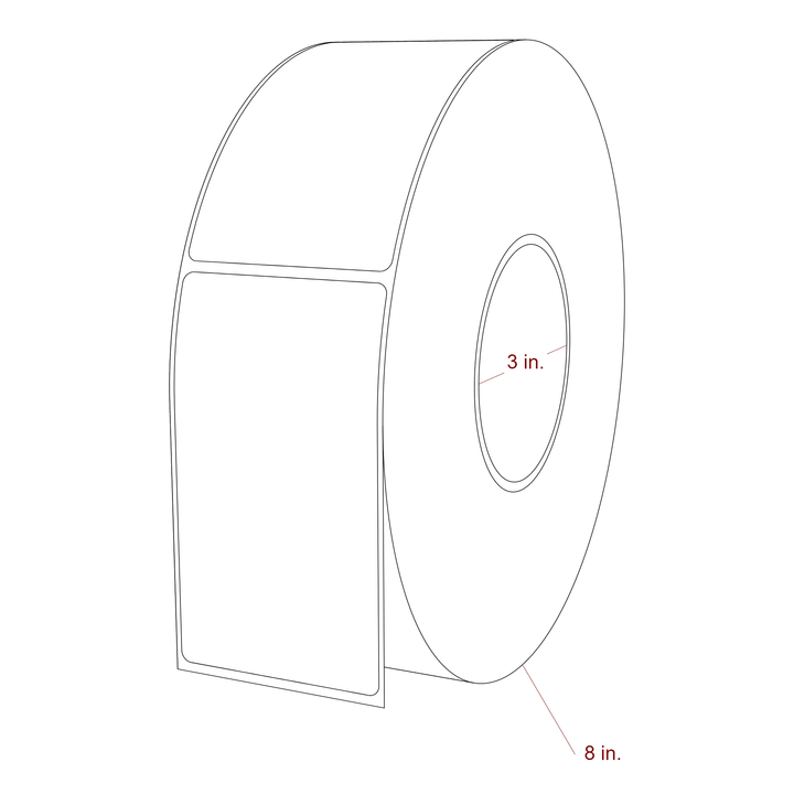 2.5" x 4.4375" Inkjet Label Rolls | Fits Epson ColorWorks, VIPColor & Primera