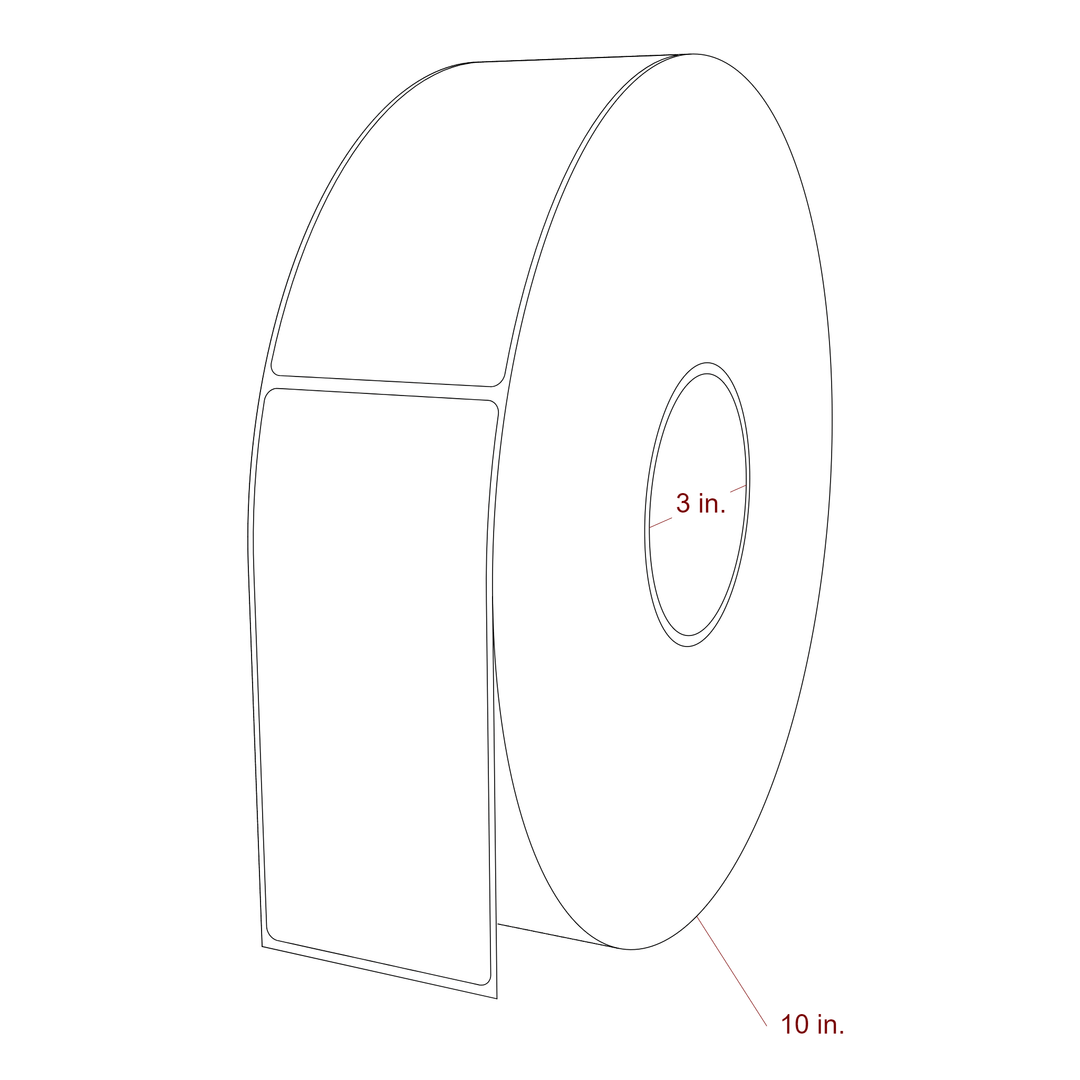 2.5" x 5.4375" Inkjet Label Rolls | Fits Epson ColorWorks, VIPColor & Primera