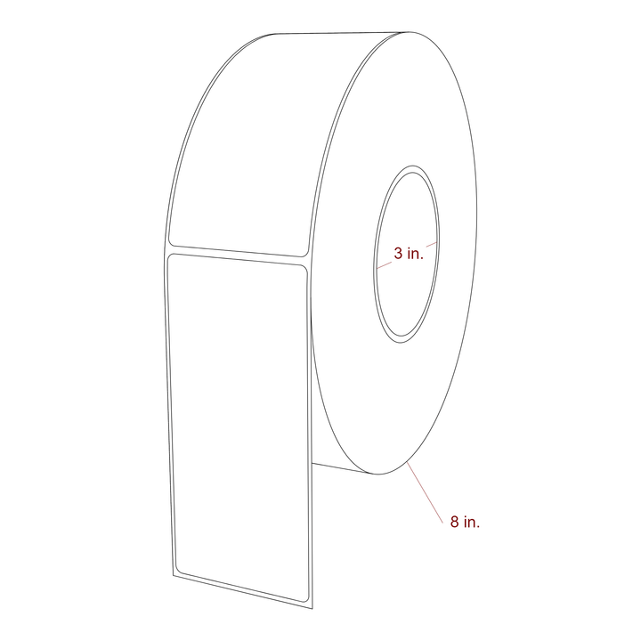 2.5" x 5.4375" Inkjet Label Rolls | Fits Epson ColorWorks, VIPColor & Primera