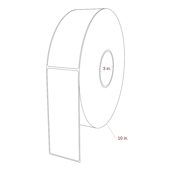 2.5" x 6.5" Inkjet Label Rolls | Fits Epson ColorWorks, VIPColor & Primera
