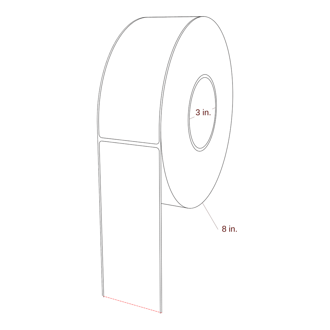 2.5" x 6.5" Inkjet Label Rolls | Fits Epson ColorWorks, VIPColor & Primera