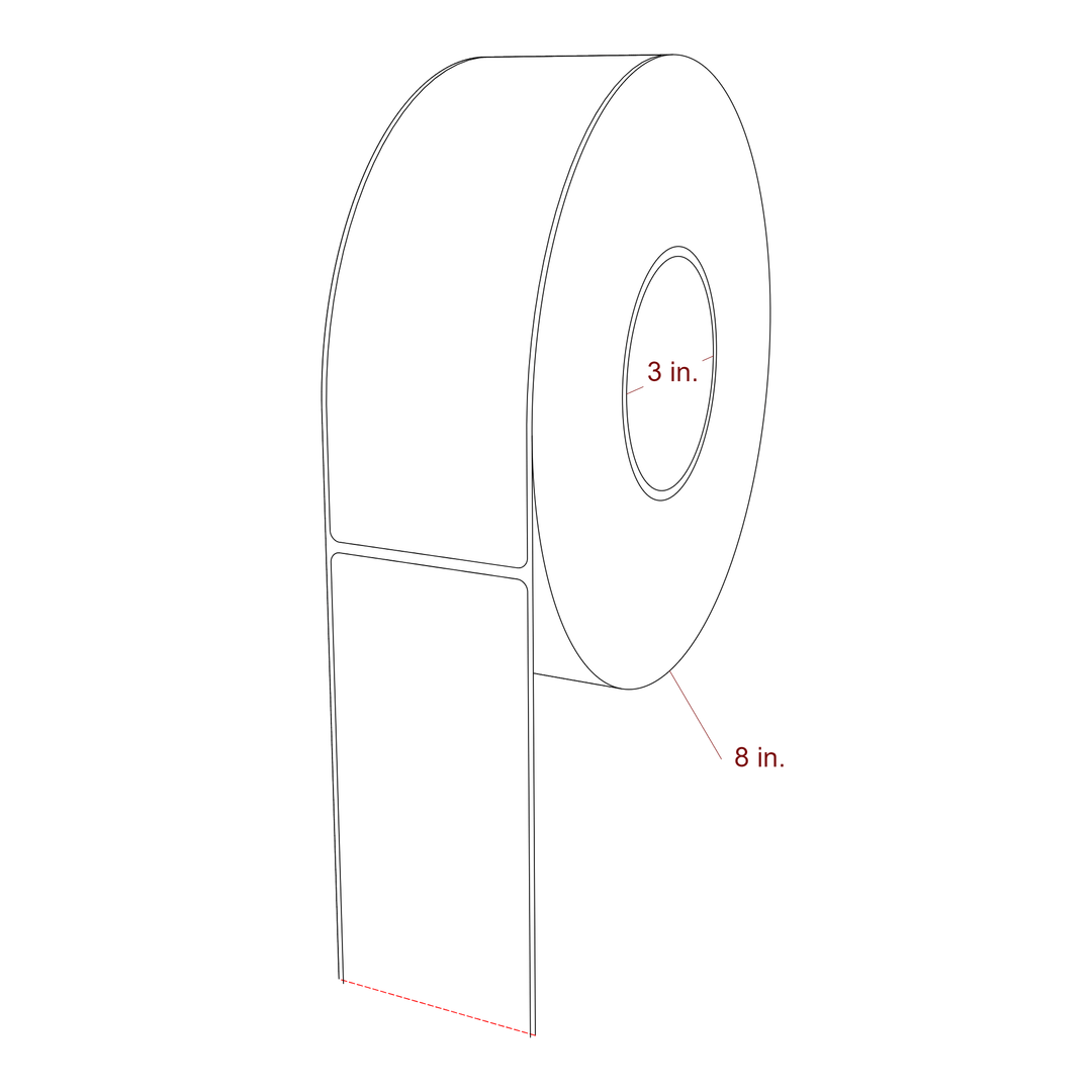 2.5" x 7.5" Inkjet Label Rolls | Fits Epson ColorWorks, VIPColor & Primera
