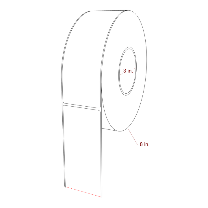2.5" x 7.5" Inkjet Label Rolls | Fits Epson ColorWorks, VIPColor & Primera