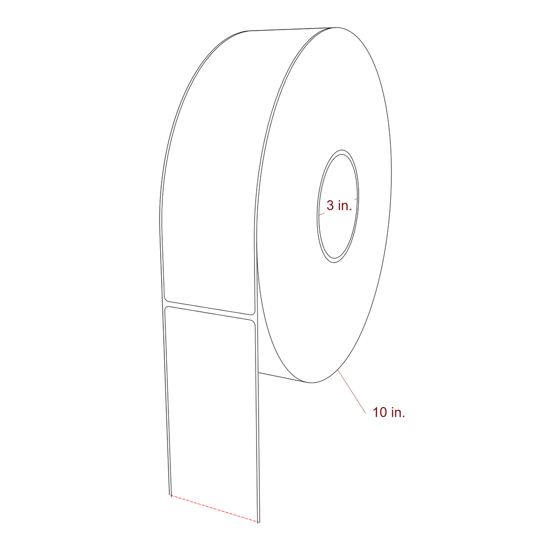 2.5" x 9" Inkjet Label Rolls | Fits Epson ColorWorks, VIPColor & Primera