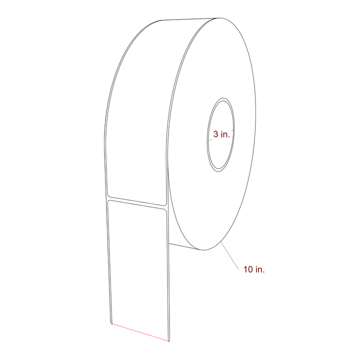2.5" x 9" Inkjet Label Rolls | Fits Epson ColorWorks, VIPColor & Primera