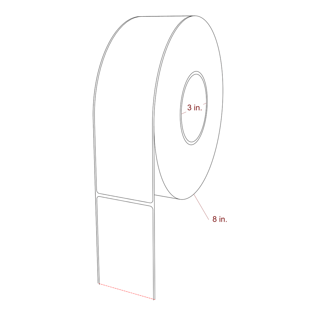 2.5" x 9" Inkjet Label Rolls | Fits Epson ColorWorks, VIPColor & Primera