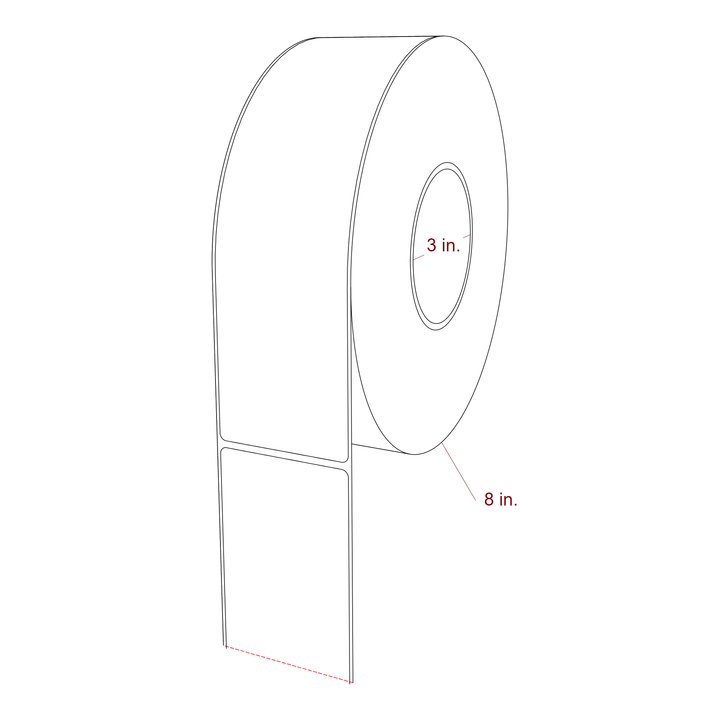 2.5" x 9" Inkjet Label Rolls | Fits Epson ColorWorks, VIPColor & Primera