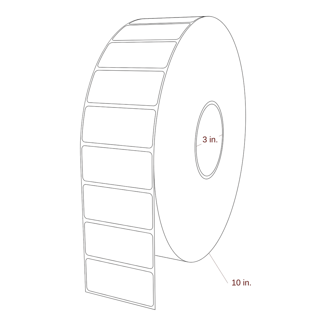 2.75" x 1.25" Inkjet Label Rolls | Fits Epson ColorWorks, VIPColor & Primera