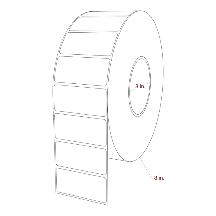 2.75" x 1.25" Inkjet Label Rolls | Fits Epson ColorWorks, VIPColor & Primera