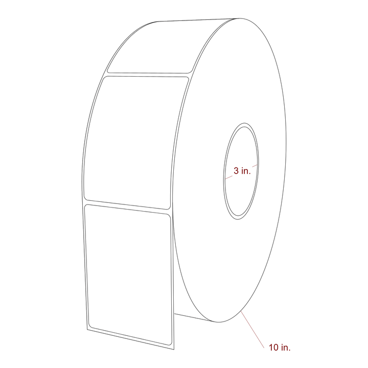 2.75" x 3.6875" Inkjet Label Rolls | Fits Epson ColorWorks, VIPColor & Primera