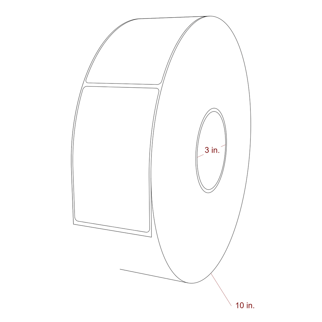 2.75" x 4.4375" Inkjet Label Rolls | Fits Epson ColorWorks, VIPColor & Primera