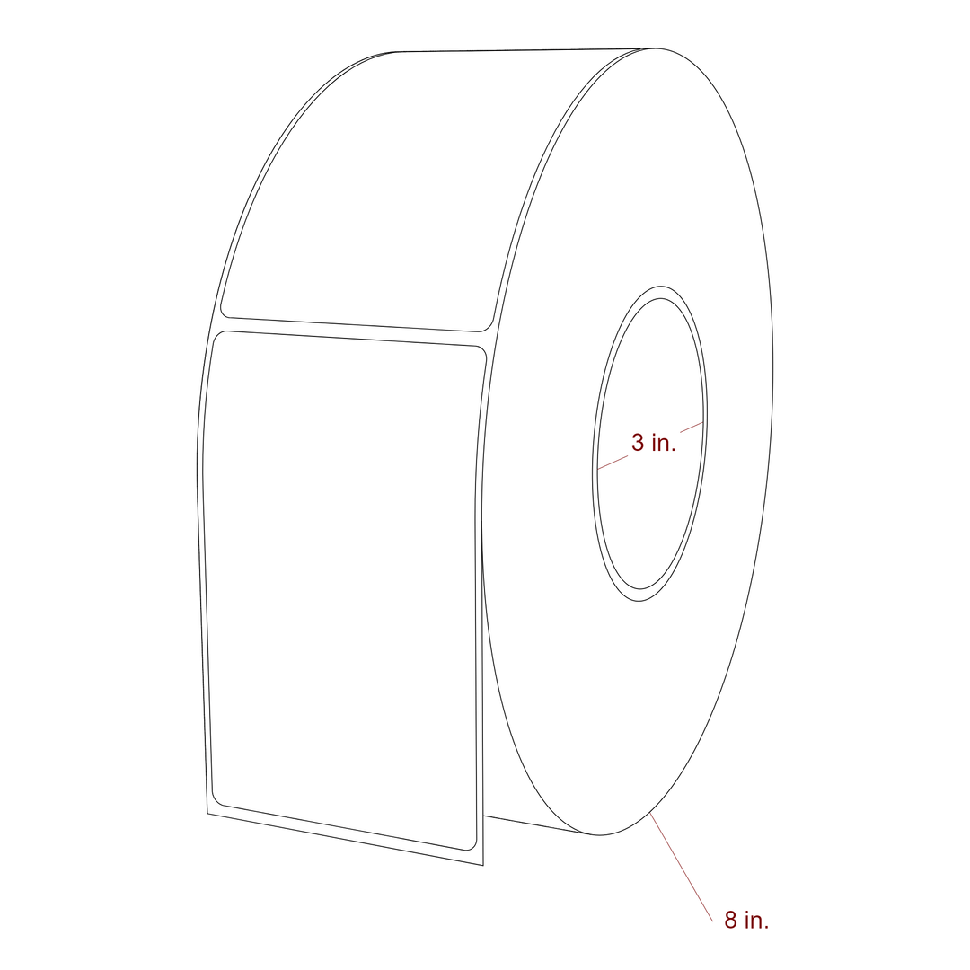 2.75" x 4.4375" Inkjet Label Rolls | Fits Epson ColorWorks, VIPColor & Primera