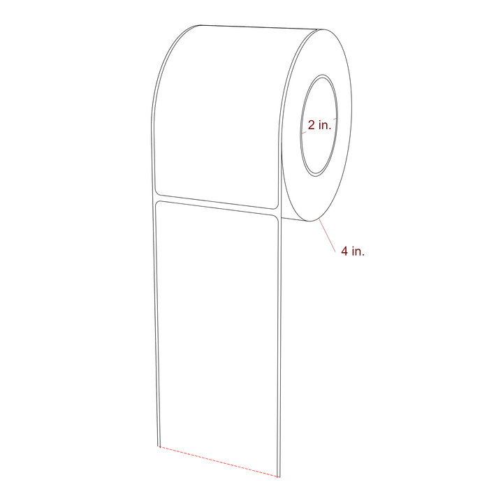 2.75" x 4.5" Inkjet Label Rolls | Fits Epson ColorWorks, VIPColor & Primera