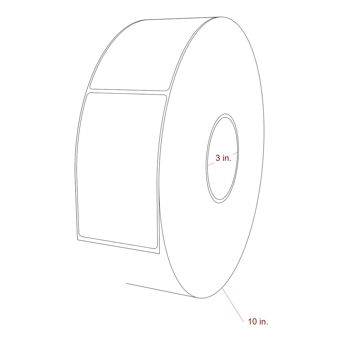 2.75" x 4.5" Inkjet Label Rolls | Fits Epson ColorWorks, VIPColor & Primera