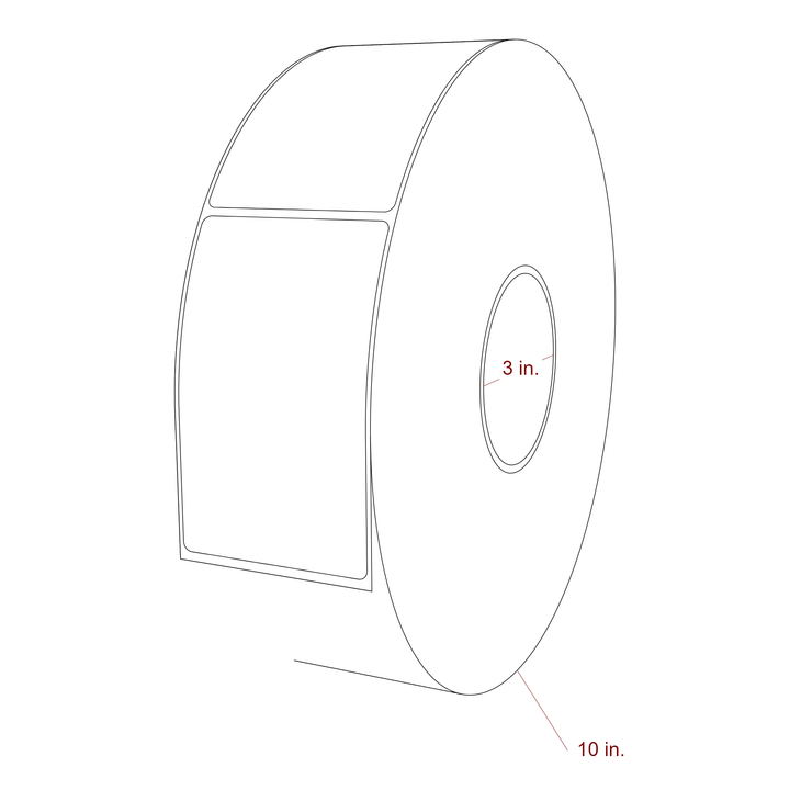 2.75" x 4.5" Inkjet Label Rolls | Fits Epson ColorWorks, VIPColor & Primera