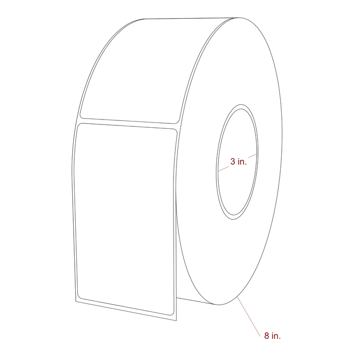 2.75" x 4.5" Inkjet Label Rolls | Fits Epson ColorWorks, VIPColor & Primera