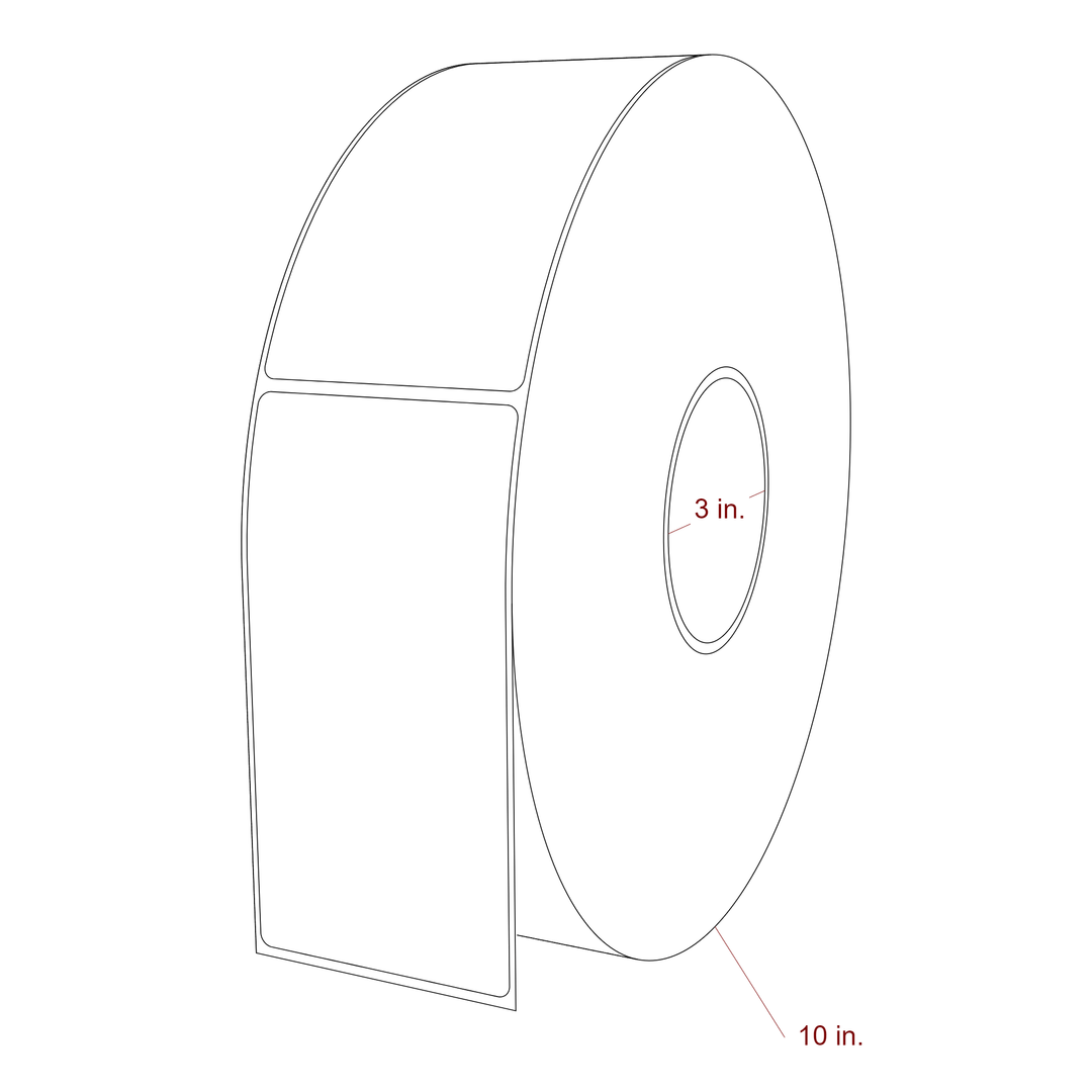 2.75" x 5.4375" Inkjet Label Rolls | Fits Epson ColorWorks, VIPColor & Primera