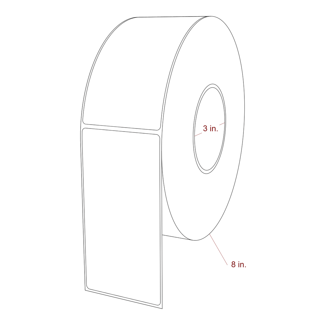 2.75" x 5.4375" Inkjet Label Rolls | Fits Epson ColorWorks, VIPColor & Primera