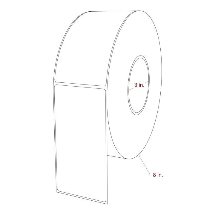 2.75" x 5.4375" Inkjet Label Rolls | Fits Epson ColorWorks, VIPColor & Primera