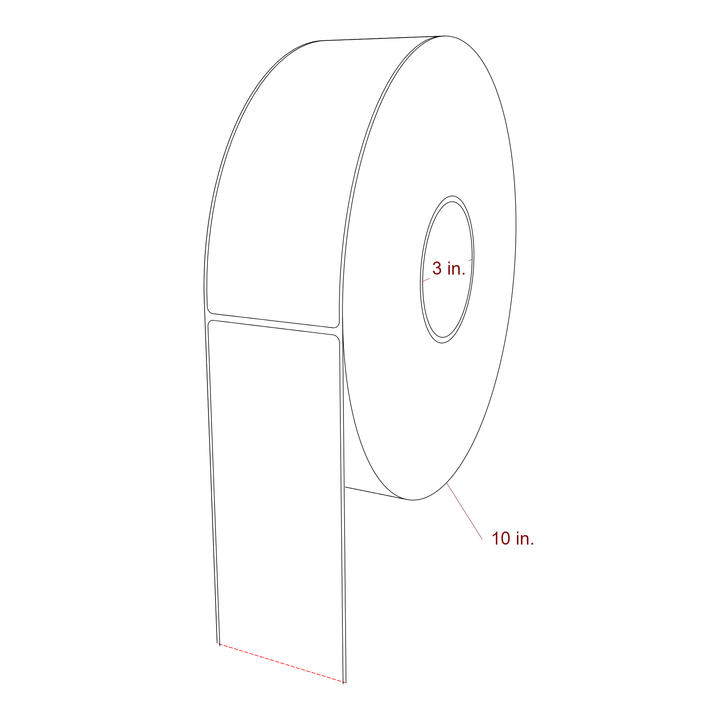 2.75" x 7.5" Inkjet Label Rolls | Fits Epson ColorWorks, VIPColor & Primera