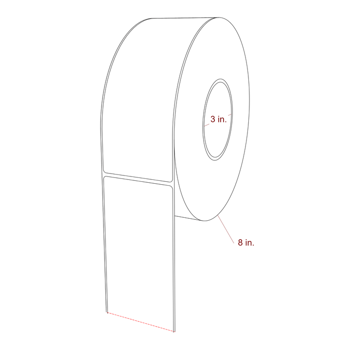 2.75" x 7.5" Inkjet Label Rolls | Fits Epson ColorWorks, VIPColor & Primera
