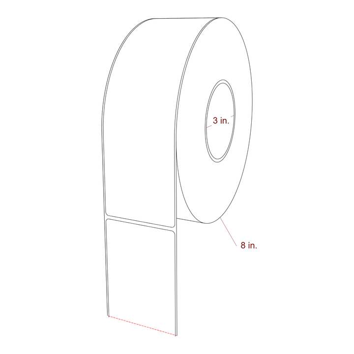 2.75" x 9" Inkjet Label Rolls | Fits Epson ColorWorks, VIPColor & Primera