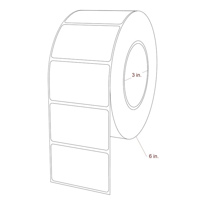 2.85" x 1.75" Inkjet Label Rolls | Fits Epson ColorWorks, VIPColor & Primera