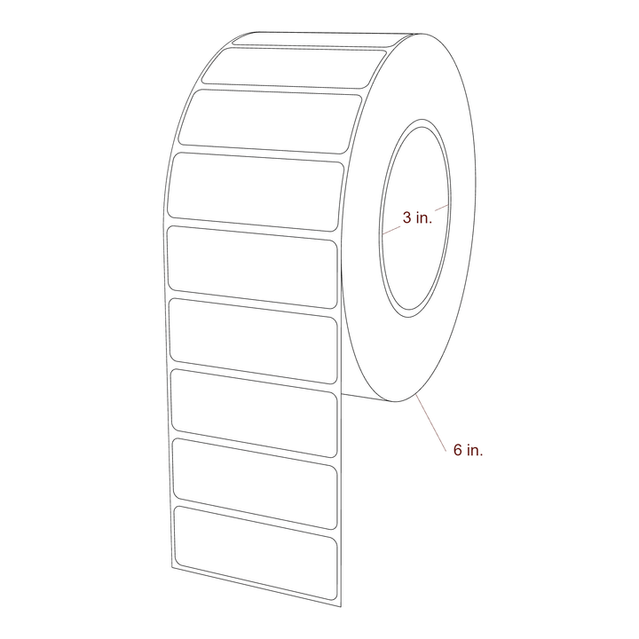 2.85" x 1" Inkjet Label Rolls | Fits Epson ColorWorks, VIPColor & Primera
